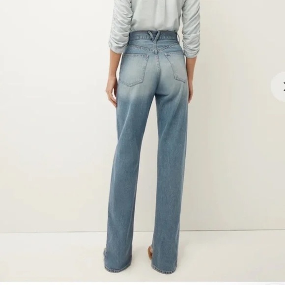 NWT Veronica Beard Dylan Straight Leg Step Hem Jeans in Sunset Pier Size 24 - Picture 2 of 15